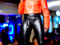 gril red jacket 